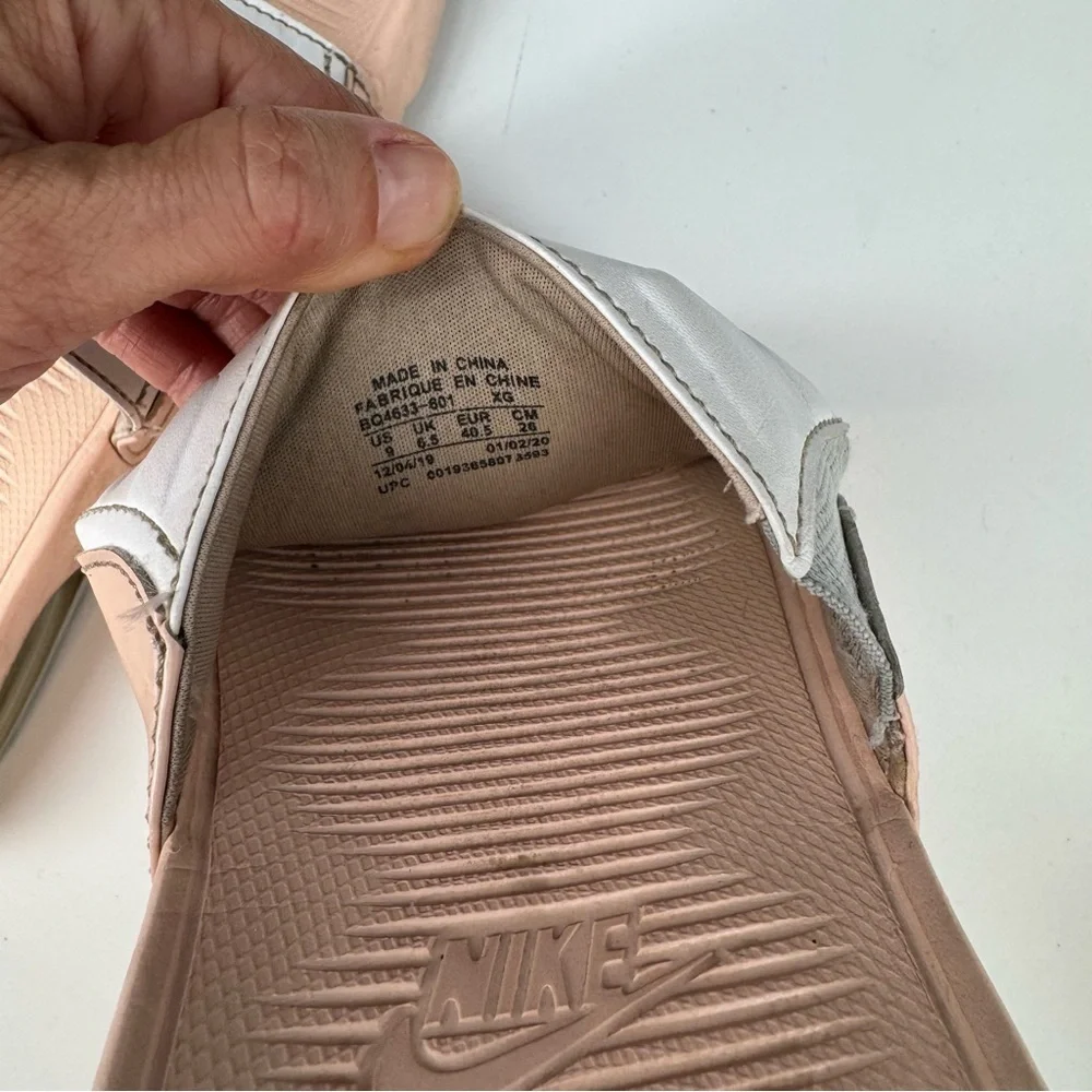Nike air max slides pink slippers 9